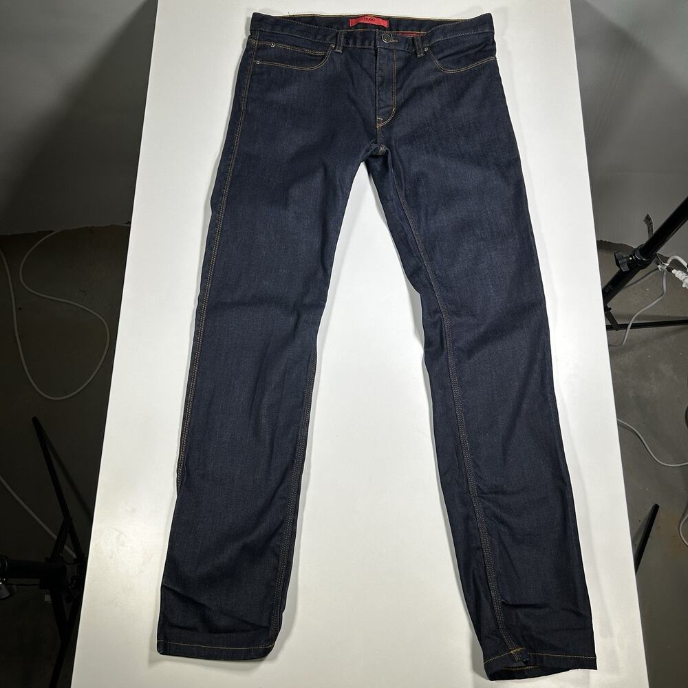 Hugo Boss Jeans 30x31 Slim Straight Denim Pants 708 Style Dark Wash